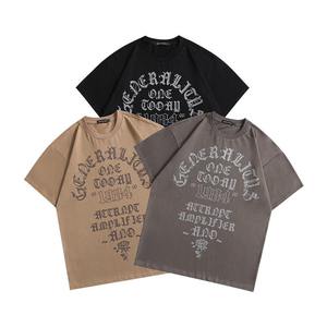 T-shirt Streetwear à épaules tombantes 100% coton épais de haute qualité Fabricant de t-shirts surdimensionnés - Product Image 2