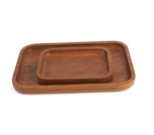 Bandeja de Servir de Madera de Acacia Natural con Acabado Liso para Servir Alimentos - Product Image 3