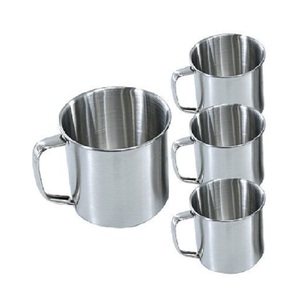 แก้วน้ำสแตนเลสหนา7ซม. สำหรับใช้ในครัวเรือนของเด็กแก้วไม่มีหูจับ - Product Image 1