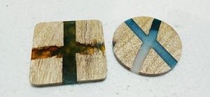 Tasse à thé en bois de marbre d'olive de qualité supérieure en résine mangue naturelle carbonisée inachevée personnalisée Style classique épais inachevé - Product Image 3