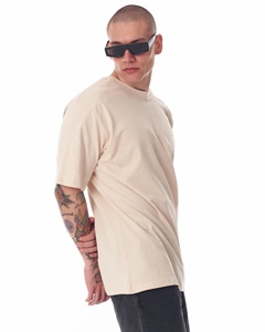 OEM personalizable 100% algodón de gran tamaño de los hombres Streetwear camiseta de alta calidad pesado cosido personalizado Color largo en blanco diseño personalizado - Product Image 1