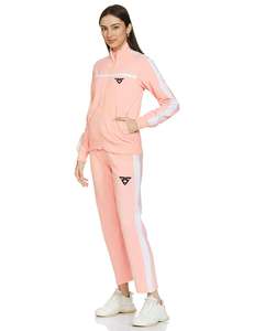 Survêtement de sport unisexe à rayures latérales avec logo personnalisé de haute qualité Ensemble de jogging Patchwork Survêtement d'entraînement femmes - Product Image 5