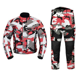 Costumes de course de moto en cuir de vachette incassable résistant à l'éclatement de protection pour l'été hiver moto équitation 1 2 pièces Options - Product Image 4