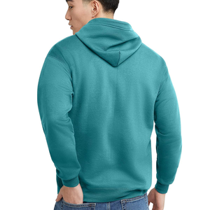 Sweat-shirt à capuche oversize en coton pour homme, avec impression personnalisée sur la fermeture éclair, broderie, technique de sublimation, motif de logo simple - Product Image 2