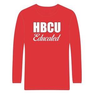Hbcu เสื้อยืดแขนยาว DST สีแดงการศึกษาเสื้อยืด100ผ้าฝ้ายปัก chenille sority Delta Divine Nine เสื้อยืดแฟชั่น - Product Image 2