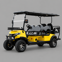Voiturette de golf électrique de luxe UCB-DH-14 pour 6 passagers, idéale pour les hôtels et les zones touristiques