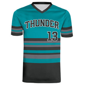 Le plus récent maillot de baseball personnalisé à quantité minimale de commande bas nouveau design maillot de baseball par sublimation en vente en ligne - Product Image 2