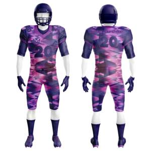 Conjuntos de camisetas y pantalones de práctica de fútbol americano sublimado uniforme de fútbol americano en blanco con logotipo personalizado OEM para adultos/jóvenes - Product Image 3