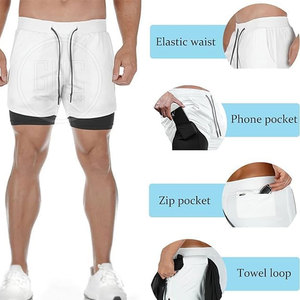 Pantalones cortos de gimnasio transpirables de alta calidad, tela de malla ligera fabricada en Pakistán - Product Image 2