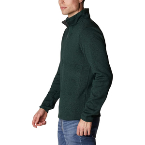 Jersey de lana con cremallera de cuarto para hombre con estilo tejido a mano ligero transpirable para todas las estaciones gran ropa de invierno - Product Image 4