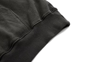 Sweats à capuche pour hommes en molleton délavé à l'acide avec logo personnalisé, 2 pièces - Livraison rapide en gros, pull à épaules tombantes, couleurs/tailles personnalisées, teinture unie - Product Image 6