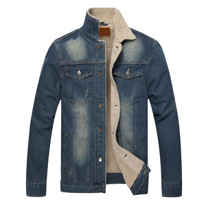 Veste en jean zippée personnalisée et respirante de qualité supérieure pour hommes Vestes en jean de qualité supérieure pour hommes - Product Image 1