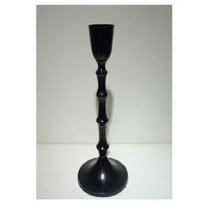 New Arrival Black Shining Polished Aluminium Taper <b>Candle</b> Holders <b>Large</b> for Home Restaurant Hotel <b>Candle</b> Light Dinner Decorative - Product Image 6