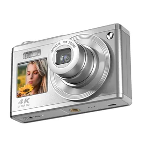 Toptan özelleştirme çift ekran 10x optik zoom akıllı vintage kamera fotoğraf video 4k full hd fotoğraf için