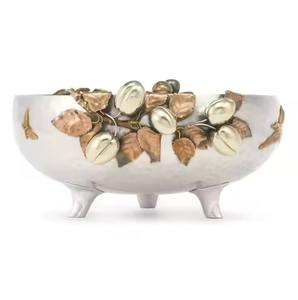 Bol à dattes en métal islamique, décoration de table pour le Ramadan Kareem, plat de service pour fruits secs, décoration élégante pour la maison - Product Image 3