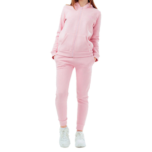 Conjunto de chándal con capucha para exteriores de invierno ecológico de 2 piezas para mujer con forro polar elástico antibacteriano de cuatro vías - Product Image 1