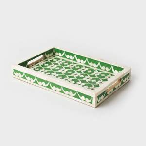 Bandeja de servicio con incrustaciones de hueso de nuevo diseño, pieza de la más alta calidad y accesorios de cocina para el hogar - Product Image 1