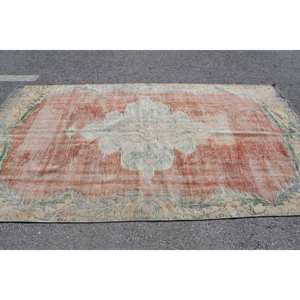 พรมขนสัตว์เป็นมิตรต่อสิ่งแวดล้อมสำหรับพื้นที่ขนาดใหญ่แนววินเทจสีแดงผ้าต่อสิ่งแวดล้อมดีไซน์แอบสแตรกต์ทรงสี่เหลี่ยมผืนผ้าแนววัยรุ่น5.3ยาง9.8นิ้ว - Product Image 3