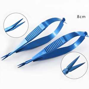 Tijeras de IRIS curvo de acero de alta precisión para procedimientos microquirúrgicos oftálmicos y cirugía delicada reutilizables - Product Image 3