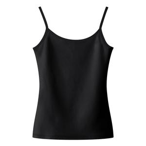Chaleco informal sin mangas ajustado de algodón de color sólido para mujer, Top corto de corte inferior de Color sólido para mujer, chaleco de Fitness de verano - Product Image 3