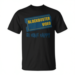 T-Shirt Vintage con Citazione Retrò Stile Blockbuster per Promozioni - Product Image 2