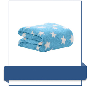 Couverture en molleton de bébé luxueux confort confortable jeté en laine brodé pour canapé-lit et matériel en molleton de flanelle de voyage - Product Image 4