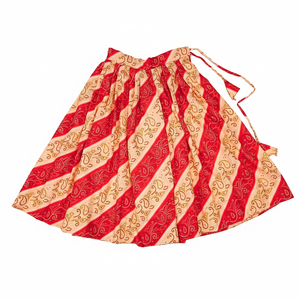 Ensemble Lehenga Choli pour enfants Shoryam Fashion, traditionnel, bandhani rouge, longueur au sol, séchage rapide |   Tenues de fête pour filles pour Diwali et mariage, prêtes à porter - Product Image 4