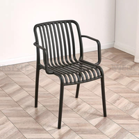 Chaises de salle à manger empilables de Sukavina | Chaises de patio en métal pour meubles de jardin, terrasse, balcon, restaurant et café
