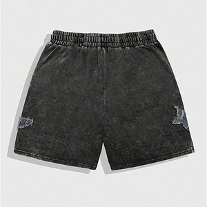Shorts de sport pour homme en coton 100% respirant, écologique, brodés et personnalisés, avec cordon de serrage pour la course à pied et le fitness - Product Image 2