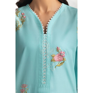 Salwar Kameez Formal de 3 Piezas sin Costuras de Alta Calidad con Bordado para Mujer, Estilo Pakistaní, Ligero, para Todas las Temporadas - Product Image 5