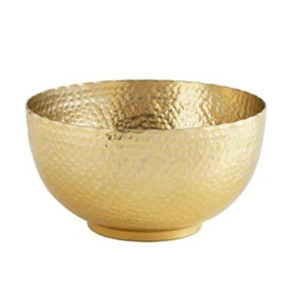 Bol de service rond en métal argenté classique pour la maison et la table d'hôtel, multi-usages pour servir des aliments et des collations - Product Image 2