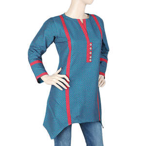 Kurti Estampado Liso para Mujer - Verde - Product Image 1