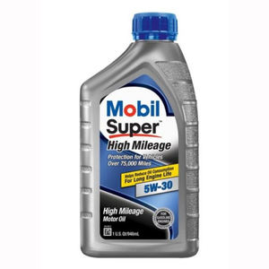 Mobil 1 High Mileage <b>5W</b>-<b>30</b> full synthetic <b>oil</b> high performance long drain - Product Image 1