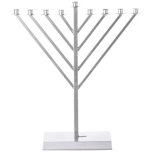Elegante candelabro de Menorah de 9 brazos con acabado dorado, hecho a mano, fundido de Metal para decoración religiosa y de mesa, opción de impresión personalizada - Product Image 2