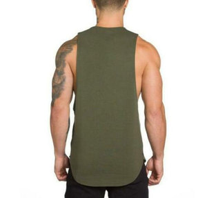 <b>Men's</b> Casual <b>Crop</b> <b>Top</b> Mesh Tank <b>Top</b> Gym Singlets Summer Wear High Quality 100% Cotton Customizable Sleeveless Breathable Crew - Product Image 5