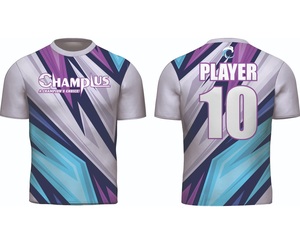 Camiseta de hockey por sublimación personalizada para hombre/100% telas de poliéster/logotipo personalizado nombre del equipo nombre del jugador número de Jugador - Product Image 2