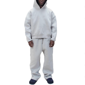 Conjunto Deportivo Personalizado de Primera Calidad para Hombre, Pantalones Deportivos con Capucha y Sudadera con Capucha, Lavado Ácido, Estilo Urbano, Logotipo Personalizado, Talla Grande para Exteriores - Product Image 1