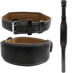 Cinturón de levantamiento de pesas de alta calidad personalizable para gimnasio, resistente, Original, de cuero de vaca, soporte trasero, logotipo de entrenamiento físico - Product Image 3