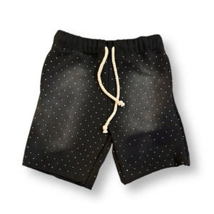 Short en jean à bords bruts délavé pour homme Short en jean personnalisé Streetwear en strass Short en denim avec logo personnalisé pour homme - Product Image 6