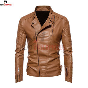 Veste en cuir homme personnalisée de qualité la plus populaire fabriquée au Pakistan Vestes en cuir de moto de qualité supérieure pour hommes - Product Image 4