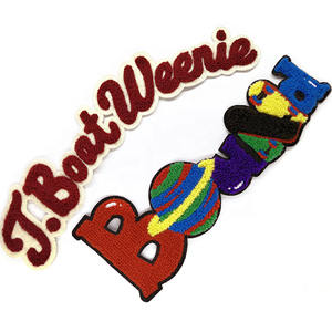 ผ้ากำมะหยี่ปักลายสำหรับเสื้อผ้าผ้ากำมะหยี่ปักโลโก้ตามสั่ง - Product Image 3