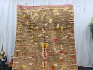 พรมโมร็อกโกทำด้วยมือพรมปูสไตล์โบฮีเมียนพรมขนสัตว์สีเบจแท้พรมหรูหราสำหรับตกแต่งบ้านที่สมบูรณ์แบบสำหรับคุณ - Product Image 4