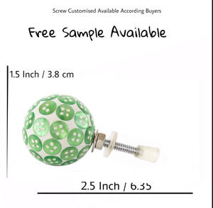 Botón verde resina hueso cuerno latón madera perillas Y tirador para cocina moderna tocador dormitorio y baño armarios y cajones - Product Image 3