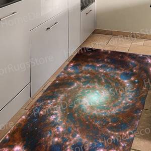 Alfombra Estampada: Diseño de Galaxia Personalizado Inspirado en James Webb, Alfombra de Chenilla - Product Image 1