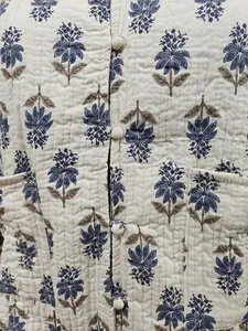 เสื้อแจ็กเก็ตผ้าฝ้ายโบฮีเมียนทำด้วยมือสไตล์อินเดียเสื้อโค้ทระบายอากาศได้ดีไซน์แบบกลับด้านได้ - Product Image 3