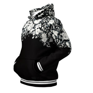 Sweat-shirt à capuche tendance, impression par sublimation personnalisée, automne, ODM, prix bas, 100% coton, manches longues, fermeture éclair, uni, teinture unie - Product Image 5