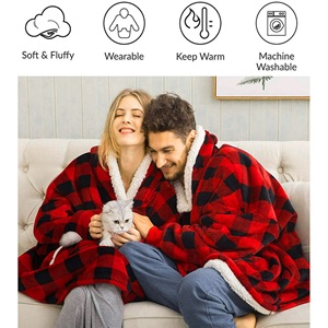 Sweat à capuche en sherpa pour femme, couverture surdimensionnée en tricot polaire, design chaud d'hiver, fabrication personnalisée OEM, vente en gros directe d'usine - Product Image 5