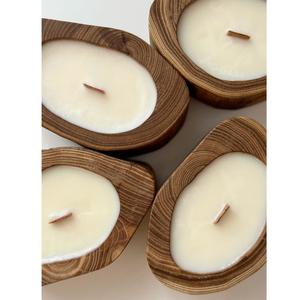 Frasco de Madera Hecho a Mano de Lujo para Velas con Tapa, Decoración del Hogar, Opción de Empaque para Regalo de Navidad - Product Image 6
