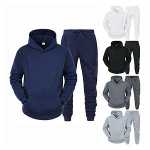 Conjunto Deportivo de Felpa para Hombre, Sudadera con Capucha Cálida y Pantalones Jogger, Ropa Deportiva Informal y Cómoda para Correr, Entrenar, Gimnasio y Ejercicio - Product Image 1