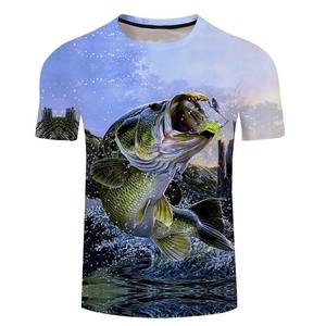 T-shirts de pêche pour hommes respirants 100% polyester personnalisables, vêtements de sport à fort impact, dernier design, services OEM - Product Image 6